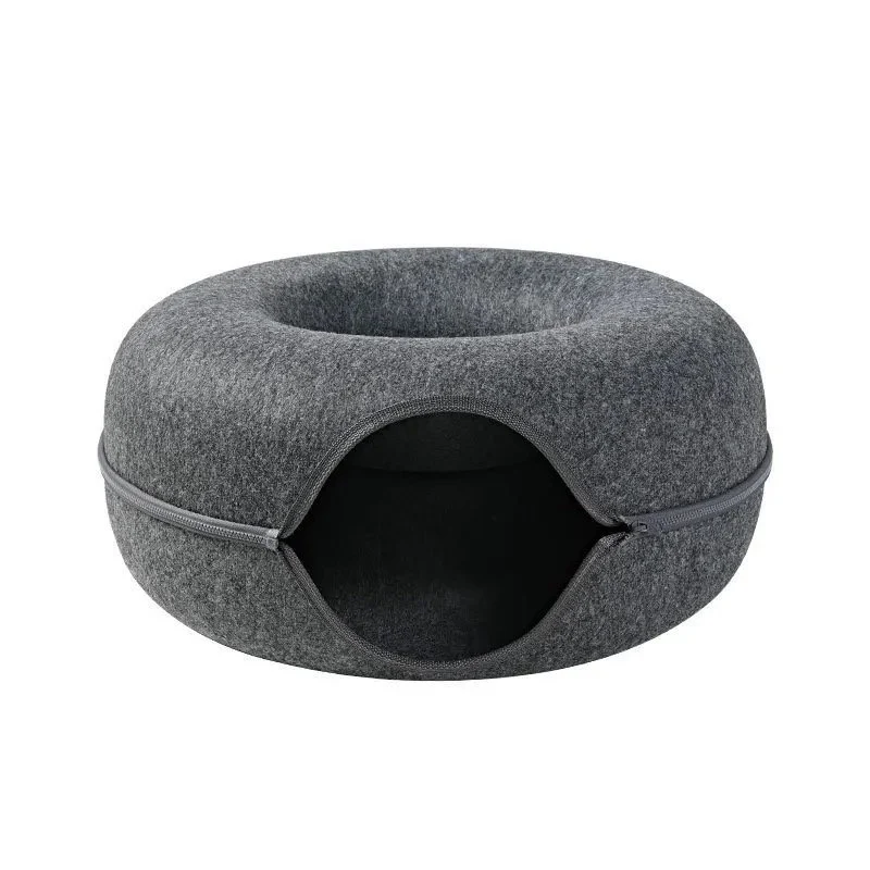 Simple, Atmospheric, Ornate, Cozy Cat Tunnel Nest - Best Cat Toy | Bed for Introverted Cats | Pet Lovers